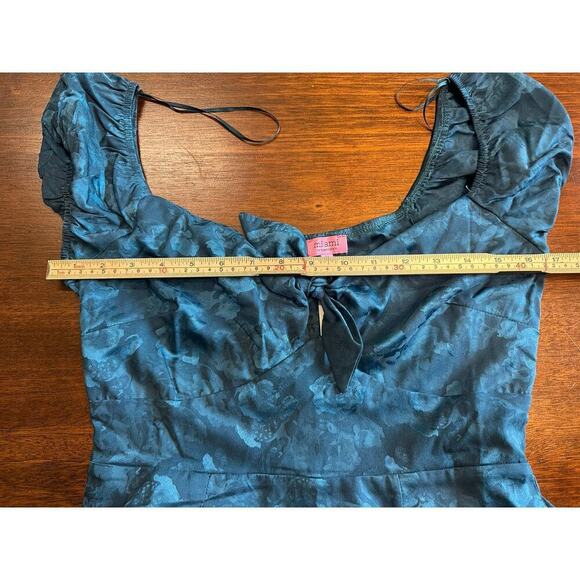 Francesca’s Babydoll Floral Mini Slip Dress Women Small Wedding Easter Spring - Picture 4 of 10